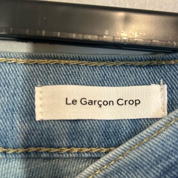 Frame Denim‎ Le Garcon crop Cebu raw hem denim blue jeans size 30 NEW - Picture 4 of 14